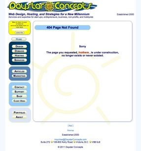 Custom 404 Page
